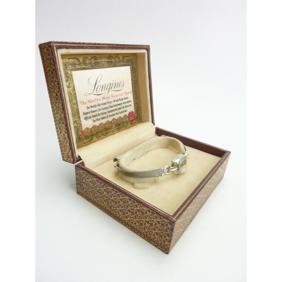 Longines Antique Women's Watch 1940 World's Fair Grand Prize Watch Velvet Box - Picture 7 of 7